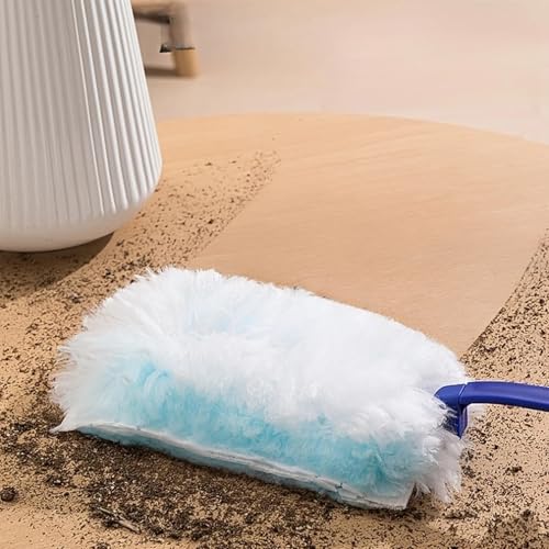 10PCS Duster Refill,Heavy Duty Static Dust Removal Brush Disposable Dusters for Cleaning Furniture Blinds,Cleaning Brush Tools,Blue - color: Blue