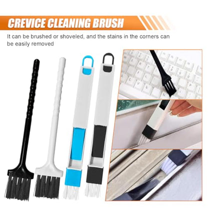 26PCS Crevice Cleaning Brush Set, Hard Bristle Tools for Tile Grout, Window Tracks, Bathroom/Kitchen Deep Cleaning – Versatile Brushes for Tight Gaps, Sinks, Toilets & Narrow Spaces