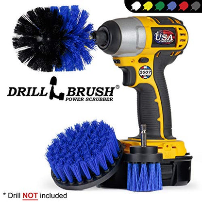 Drill Brush – Drill Brush Attachment – Drill Brush Power Scrubber – Drill Brush Set – Drill Brush Attachment for Cleaning – Drill Brush Kit – Cleaning Drill Brush – Carpet Drill Brush - color: Blue