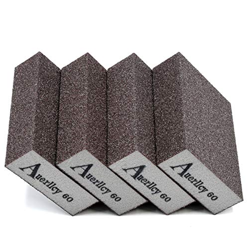 Sanding Sponge,4Pack 60# Coarse Sanding Blocks Set, Great for Wood Working, Washable and Reusable. - style: 4PCS-C