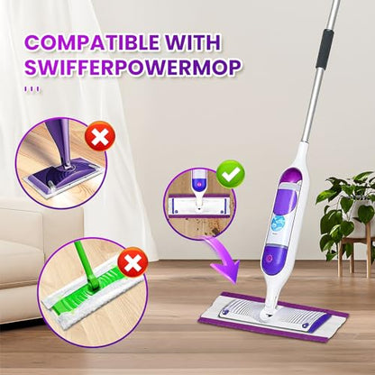 16 Pack Disposable Power Mop Pads Refills with Swiffer PowerMop Multi-Surface Replacement Mopping Pads - size: 16 PowerMop Pads