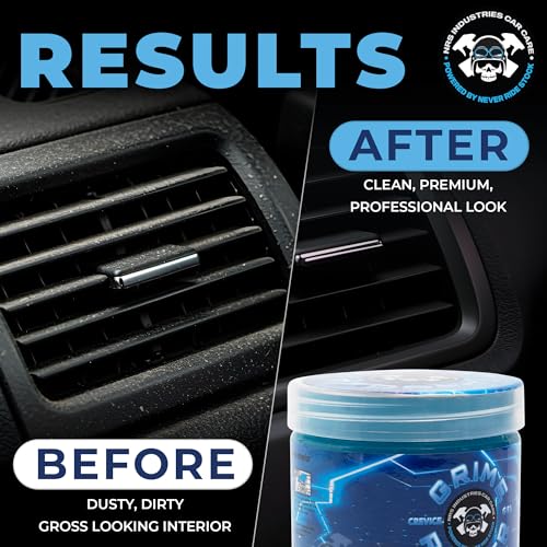 Grime Reaper Cleaning Gel | Clean Slime Putty | Auto Detailing | Car Interior Cleaner | Car Accessories | Electronic Products Keyboard Cleaner | Dust Remover
