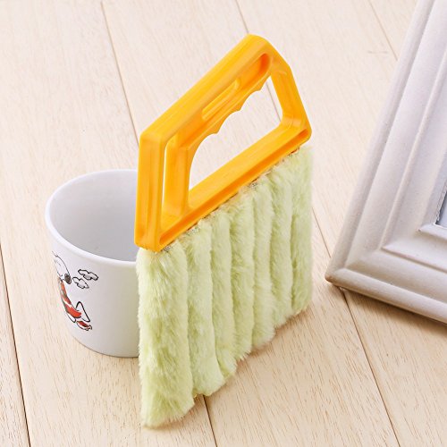 Mini Blind Cleaner, 4-in-1 Dusting Tool with Microfiber Rollers for Horizontal and Vertical Blinds, Washable and Reusable Window Blind Duster for Home, Office, and RV