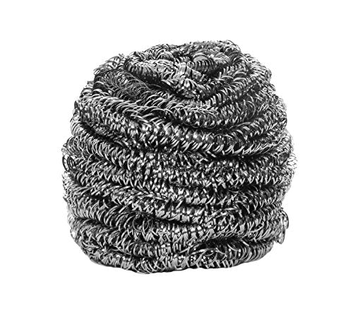 24 Count | KingSeal Stainless Steel Scrubbers, Scrub Pads, Heavy Duty, 50 gram Weight, Individually Wrapped - 2 Packs of 12 Scrubbers - size: 2 Pack of 12 each per Pack