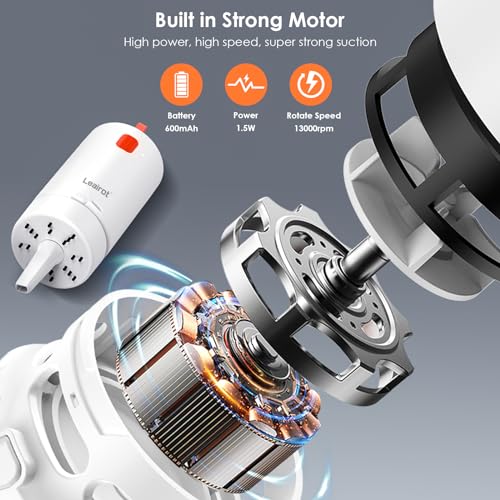 21-in-1 Cleaner Kit for Airpods, Leairot Cleaning Kit for Keyboard, Earbud, Laptop, iPhone Phone Charging Port & Screen, Camera Lens, Computer, Airpod Pro, Electronic Cleaner Kit with Mini Vacuum