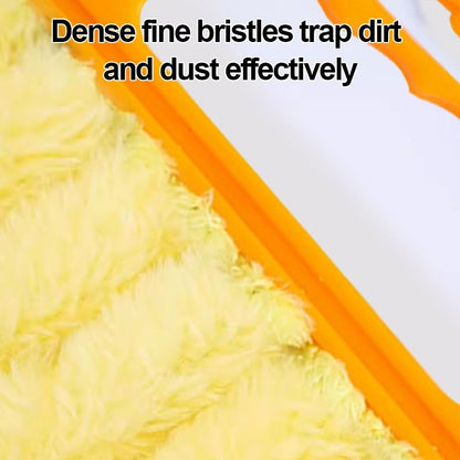 Blinds Cleaner Tool, Washable & Removable Window Air Conditioner Duster, Household Kitchen Cleaning Supplies, Mini Handheld Brush for Wood Blinds, Air Conditioner Vents, Fans Vents, Yellow