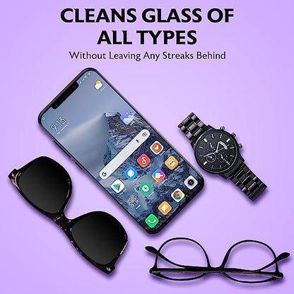 Purity Microfiber Lens Cleaning Cloth - Machine Washable, Lint-Free Ultra-Fine Microfiber Cloth- Cleans Eyeglasses, Screens, Lenses, Phones and Other Delicate Surfaces (Pack of 6, Burgundy) - color: Burgundy