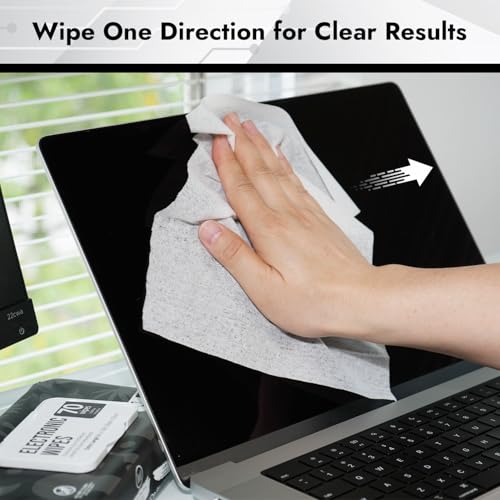 Air Jungles Electronic Wipes Screen Cleaning 70 Count (Pack of 2), No Cloth Needed, Extra Large 8"x10" Tech Cleaner Wipes for LED Screen, TVs, Cars, Computer,Tablets, Phones, Laptops, VR, Monitors - size: 70 Count (Pack of 2)
