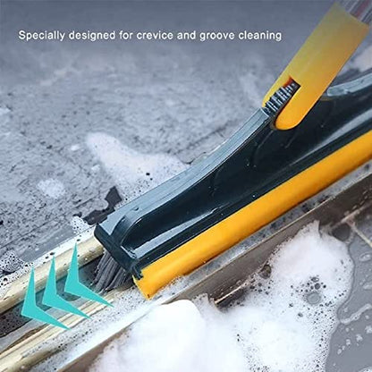 2 in 1 Tiles Cleaning Brush, Bathroom Cleaning Brush with Wiper, Bathroom Brush with Long Handle, 120° Rotate Bathroom Floor Cleaning Brush (Pack of 1) (Tiles Cleaning Brush) - color: Tiles Cleaning Brush