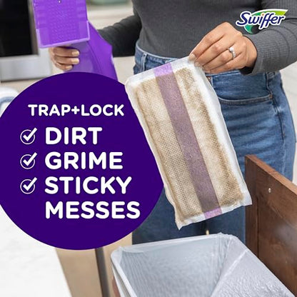 Swiffer WetJet Hardwood Floor Cleaner Spray Mop Pad Refill, Bathroom Cleaning Supplies, Hardwood Floor Cleaner, Multi Surface, 24 Count - size: 24 Count (Pack of 1)