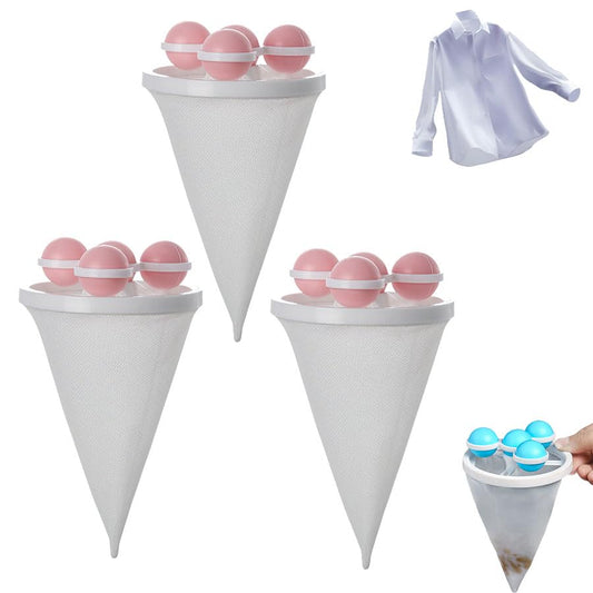 Floating Hair Filtering Mesh Removal, 2026 New Lint Catcher for Washing Machine, Reusable Pet Hair Remover for Laundry, Hair Catcher for Clothes, Bedding, Dog & Cat (Pink, 3pcs) - color: Pink, size: 3pcs