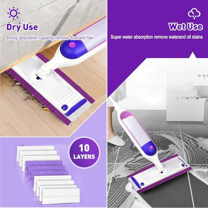50 Count Disposable Mopping Pads Refills for PowerMop Mopping Pads Multi-Surface Household Replacement Mop Pads,for Swiffer Power Mop Pads, Safe on All Finished Floors