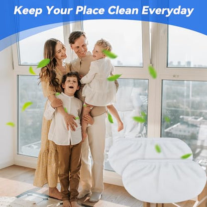 8"x15" Mop Replacement Head Compatible with Cedar Hardwood Floor'N More Microfiber Mop- Reusable Mop Pads Refill Cotton Cloth Mop Covers for Wet and Dry Use - 15x8 Inch - 8 Pack - color: White 8 Pack