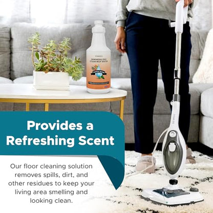 Steam & Go Demineralized Water for Steam Mop – Tropical Bloom Scent, 32 oz | Scented Floor Cleaner Solution, Ready-to-Use, Compatible with Any Steam Cleaner - size: 32 Fl Oz (Pack of 1)