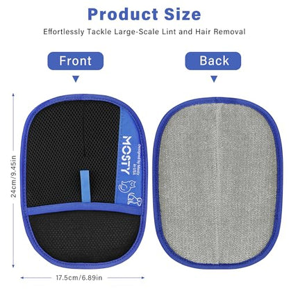 MOSTY Reusable Electrostatic Pet Hair Removal Gloves, 1PC | for Dogs & Cats, Magic Quick Fur Remover Tool for Sofa, Couch, Carpet Laundry & Car Seats, Must for Pet Owner