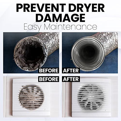 Dryer Vent Cleaner Lint Brush, Long Flexible Refrigerator Coil Cleaning Brush, 26 Inch,Black,Large (Pack of 1),1295
