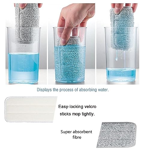 6 Pack 32 Inch Dust Mop Head RefillCommercial Industrial Floor Mop Refill Pads for Hardwood Floors Replacement - size: 32 IN PADS