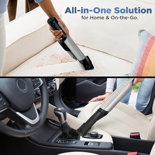 Shark WANDVAC Power PET Cordless Hand Vac, Ultra-Lightweight & Portable with Powerful Suction & Boost Mode, NEW FurFins Tool & Duster Crevice Tool, Designed for Car & Pet Homes, White, WV410WH - style: Wandvac - White