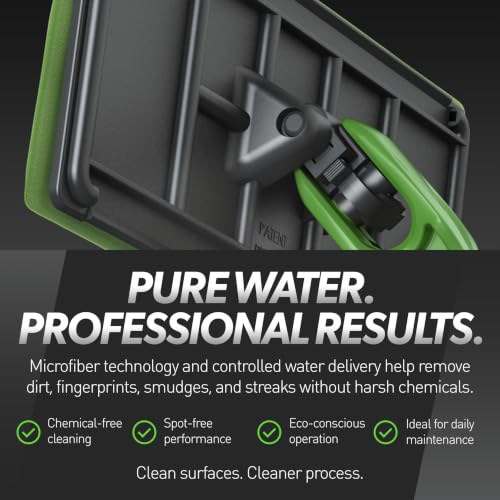 IPC Eagle Cleano 2-Foot Window & Surface Cleaning System Integrated Water Misting Globe with Microfiber Cleaning Tool for Glass, Mirrors, Counters & Commercial Facilities - size: 2'