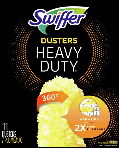 Swiffer Dusters Heavy Duty Multi-Surface Duster Refills for Cleaning, Unscented, 11 Count (Pack of 3) - size: 3 Pack (11 Count)