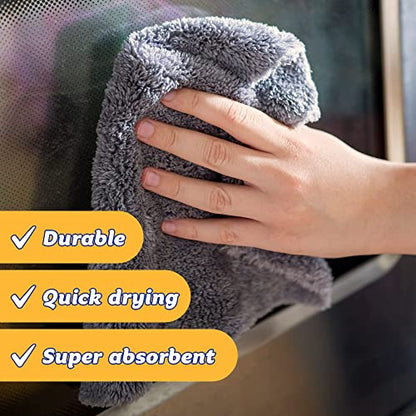 Scrab Daddy Microfibre Cloth - Blue and Yellow Twin Pack