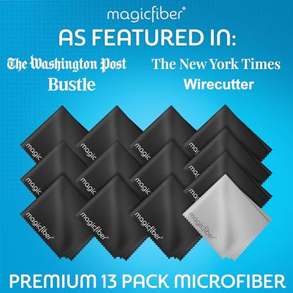 MagicFiber Microfiber Cleaning Cloth, 13 Pack - Premium Cloth for Glasses, Lens, Screens & More - size: 13 PACK