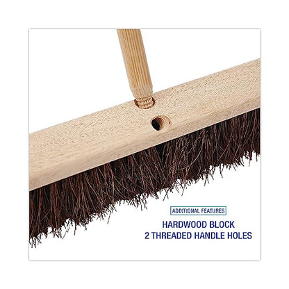 Boardwalk 20124 Floor Brush Head, 3 1/4-Inch Natural Palmyra Fiber, 24-Inch