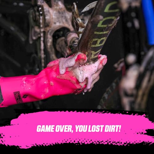 Muc Off Deep Scrubber Gloves L Pink - size: Large