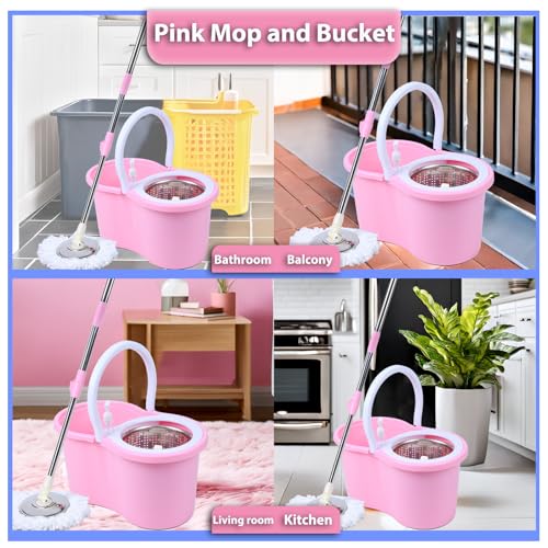 Mop and Bucket Set(Pink)