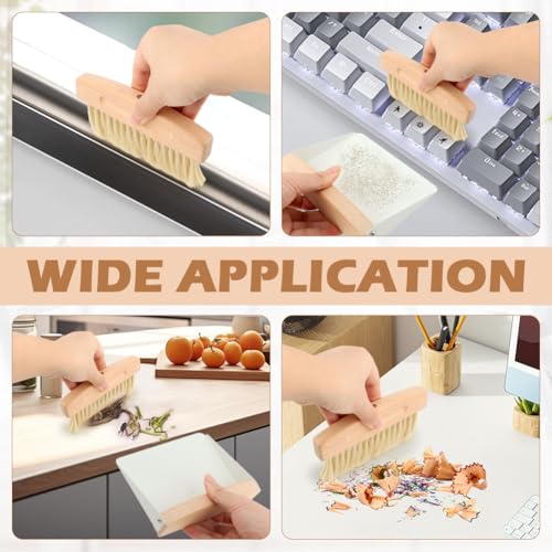 Mini Dustpan and Brush Set,Stable Dust Pans with Brush,Easy to Store and Broom and Dustpan Set,Portable Broom and Dustpan for Countertop,Table,Sofa,Furniture,Keyboard,Car,Cabinet