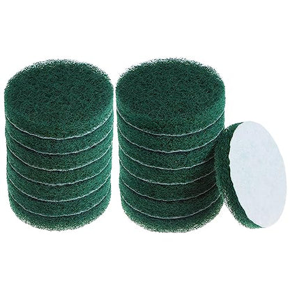 HARFINGTON 15pcs Drill Power Brush 4 Inch Tile Scrubber Scouring Pads 180-240 Grit for Bathroom Kitchen Household Cleaning - color: Green, size: 180-240 Grit