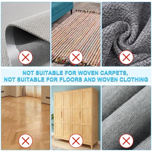 Carpet Rake for Dog Hair Remover: 2 in 1 Reusable Pet Hair Remover – 60‘’ Adjustable Long Handle Carpet Removal Tool for Dog Cat Human Hair – Carpet Scrape Cleaning for Rug Couch Bed
