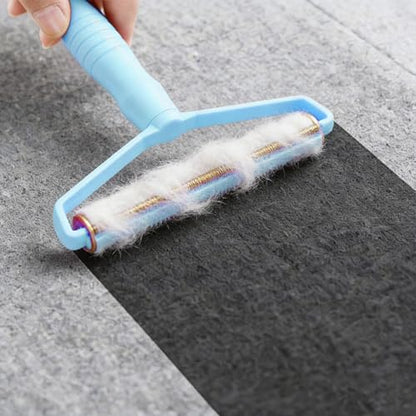 Manual Lint Remover 1 Pack Portable Fabric - Pet Hair Remover for Clothes Furniture Carpet, Fluff Removal Tool - color: Blue
