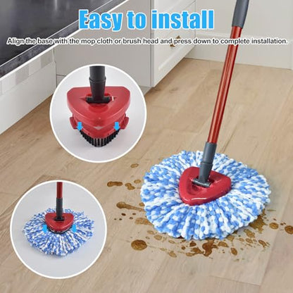 Mop Heads Replacements for Ocedar, Mop Replace Head for O Cedar, Mop Heads for O Cedar, Mop Replace Head for Cedar, Mop Heads for O Cedar Spin Mop Include 2 Pack Mop Refills & 2 Pack Scrubber Mop Head - size: for Ocedar 2 Tank