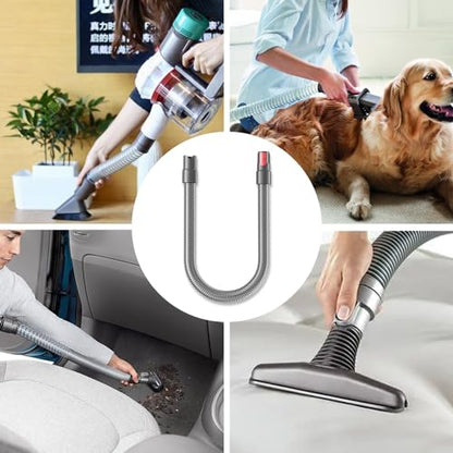 Flexible Extension Hose Attachment Compatible for Dyson - Compatible with V15 V11 V10 V8 V7 Outsize Absolute Motorhead Trigger Cordless Vacuum Cleaner Accessories Gadgets - style: 【V7V8-V15】Extension Hose