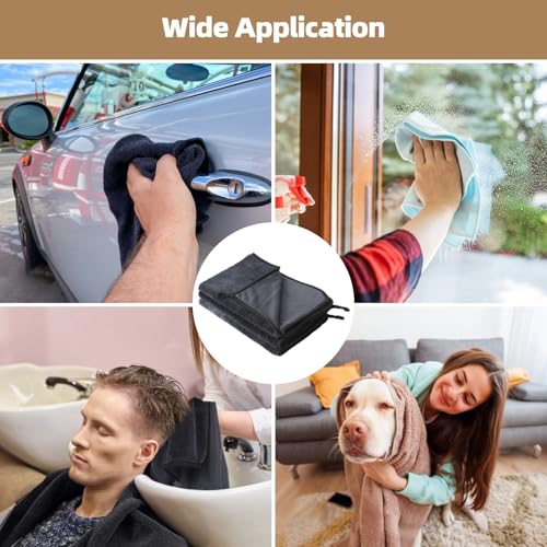 Shiny Wipes Shower Cleaning Cloth - 3 Pack 24 x 36 inch Ultra Absorbent Car Drying Towel, Shiny Wipes Drying Towel Microfiber Cleaning Cloth for Car, Bath & Househood - size: 24*36in