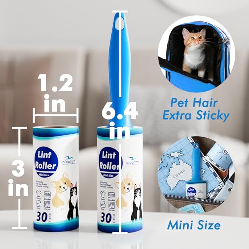 Mini Extra Sticky Lint Rollers for Travel - 150 Sheets Small Sized Portable Lint Removers for Pet Hair and Debris Pickup150, Travel Essentials - size: 150 Sheets Mini