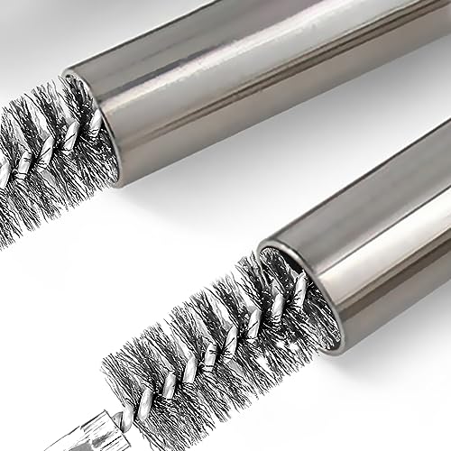ASNOMY 5Pcs 3/4" Stainless Steel Bore Brush,Wire Brush Bore Cleaning Brush Set for Power Drill Cleaning, Abrasive Wire Brush Stainless Steel Brush with 1/4" Hex Shank - style: 5Pcs 19mm | 3/4" Inch
