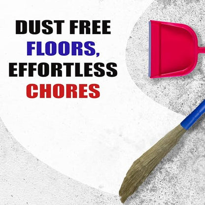 Cosynee Galla No Dust Broom for Floor Cleaning, Broom Stick for Home Floor Cleaning, Jhadu for Home Cleaning, Made of Washable Fibers (Pack of 2) - size: Set of 1 (Pack of 2)