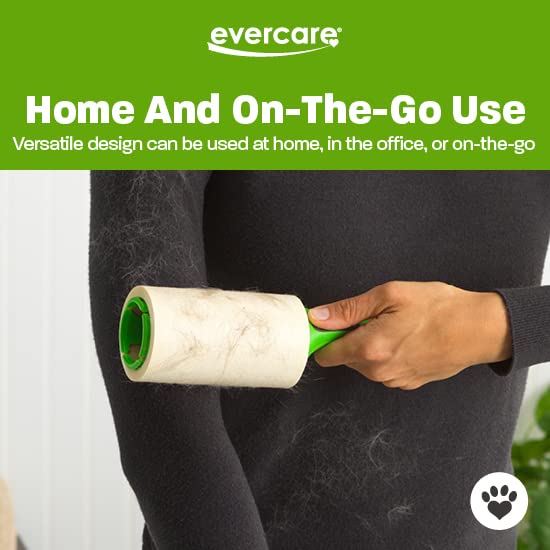 Evercare Pet Lint Roller Refill, Manual Operation, 60 Sheets per Roll, 6 Count Refill Pack for Pet Hair Removal, Green - size: Pack of 6 (360 Sheet Count)