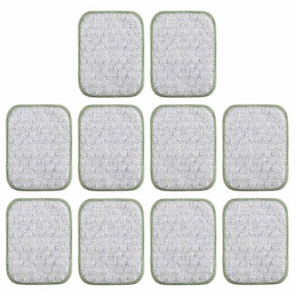 2 Two-Sided Scouring Pads, Safe AntiScratch Scrubber Cloths for Kitchen Utensils, Oven, Stovetop Cookware Scrubber - color: A