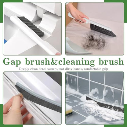 15pcs Crevice Cleaning Brush, Hard Bristle Scrub Brushes Tools, Multifunctional Grout Brush for Home, Bathroom, Ktichen, Window and Corners