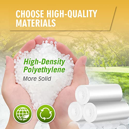 105 Count Small Trash Bags, 4 Gallon Garbage Can Liners - Unscented Wastebasket Clear Trash Bags for Bathroom, Kitchen, Bedroom, Cleaning Supplies (15 Liter) - size: 1 Count (Pack of 105), style: 4 Gallon