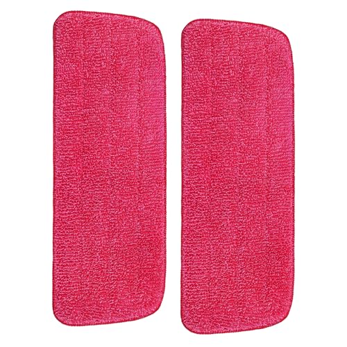 Replacement Microfiber Mop Pads Reusable Compatible with Reveal Spray Mop with Washable Pads, 16.5" Reusable Wet & Dry Mop Replacement Pads Fit for Any Microfiber Reveal Flat Mops(2 Pack) - size: 2 Pack