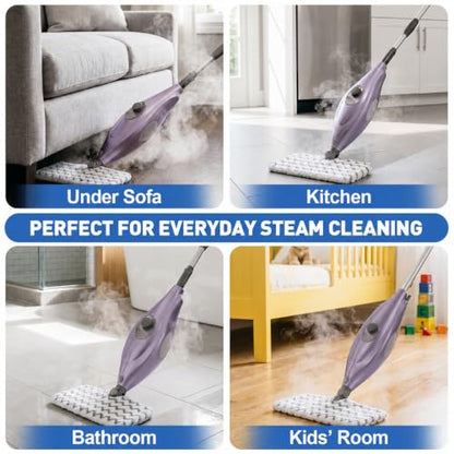 Tidy Monster Steam Mop Pads with Scrub Strips Microfiber Replacement Pad Refills for Shark Steam Pocket Mop S3500 Series S3501 S3601 S3550 S3801 S3901 SE450 S3601D S3901D (White Scrub Stripe 2 Pack) - color: White Scrub Stripe 2 Pack