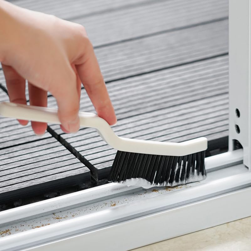 Amosfun 4pcs Hard Bristle Crevice Cleaning Brush 8.2" Gap Cleaning Tool for Kitchen Bathroom Window Tracks and Narrow Spaces - color: Multix2pcs, size: 21.00X5.20X1.50CMx2pcs