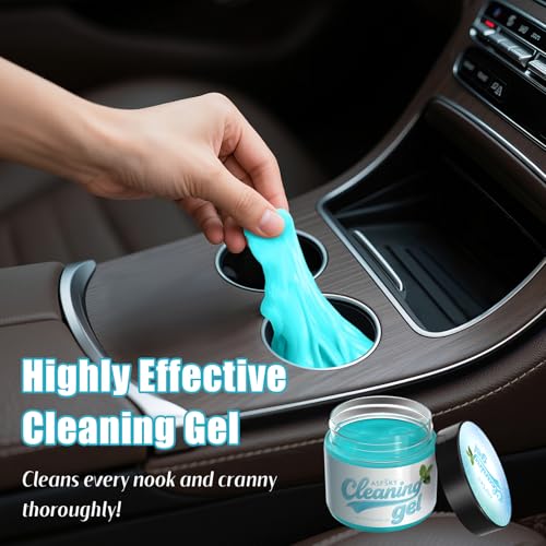 ASFSKY Car Cleaning Gel (Blueberry,Mint) Cleaning Putty Universal Dust Cleaning Car Interior Cleaner Keyboard Dust Remover Car Slime Gifts for Men Women Girl
