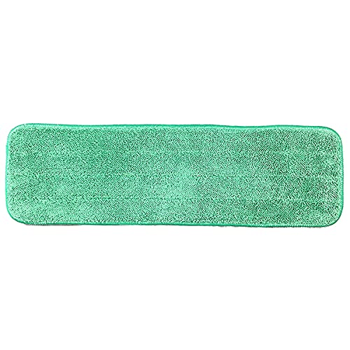 Arkwright Spray Mop Replacement Pads - (Pack of 12) Bulk Microfiber Flat Dry and Wet Refill Mop Pads Floor Cleaning, Compatible with Bona and Rubbermaid, Fits All Mop Heads, 18 in, Green - color: Green, size: 18 Inch (Pack of 12)