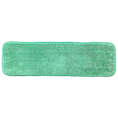 Arkwright Spray Mop Replacement Pads - (Pack of 12) Bulk Microfiber Flat Dry and Wet Refill Mop Pads Floor Cleaning, Compatible with Bona and Rubbermaid, Fits All Mop Heads, 18 in, Green - color: Green, size: 18 Inch (Pack of 12)