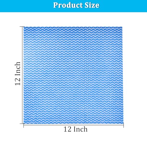 Disposable Dish Cloths Disposable Cleaning Towels 50 Pack Heavy Duty Reusable Disposable Kitchen Cleaning Cloths for Kitchen, Bathroom, Household Cleanings - color: Blue